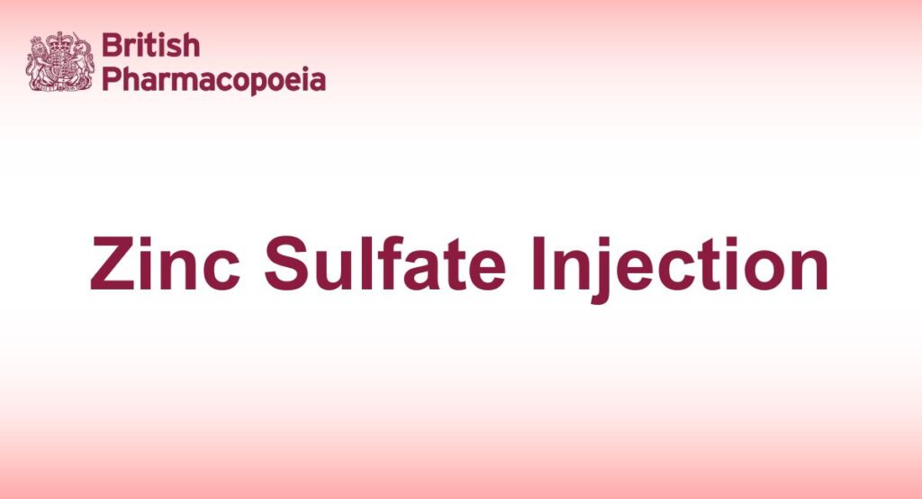 Zinc Sulfate Injection