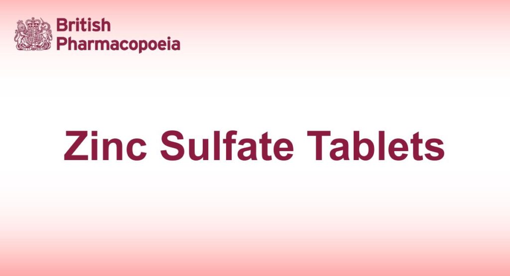 Zinc Sulfate Tablets