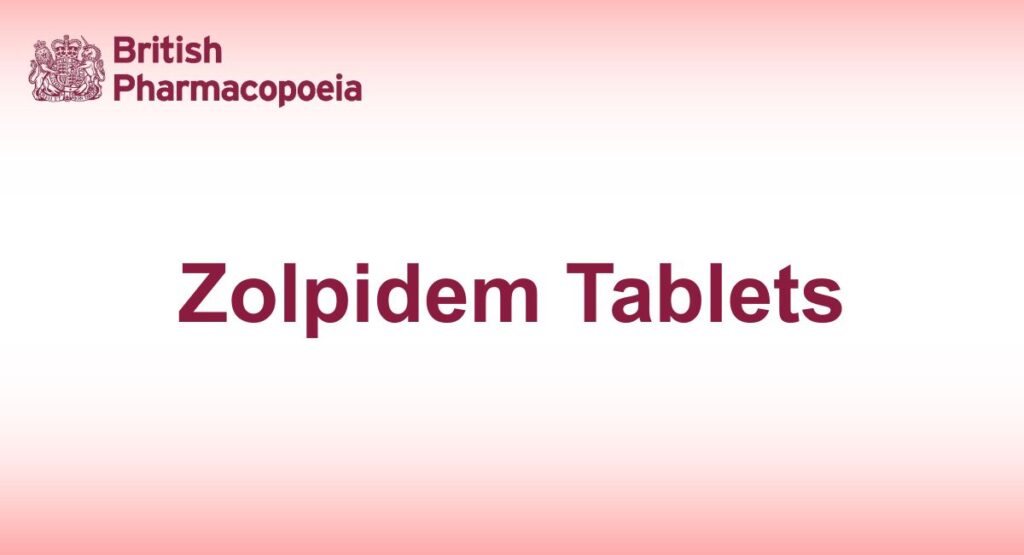 Zolpidem Tablets