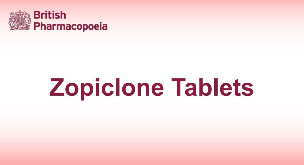 Zopiclone Tablets (2)