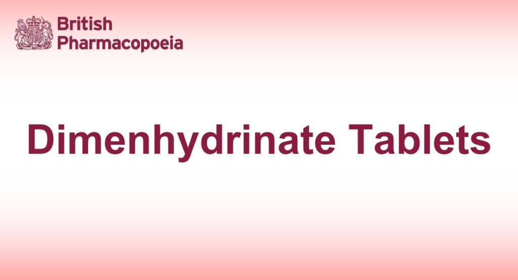 Dimenhydrinate Tablets