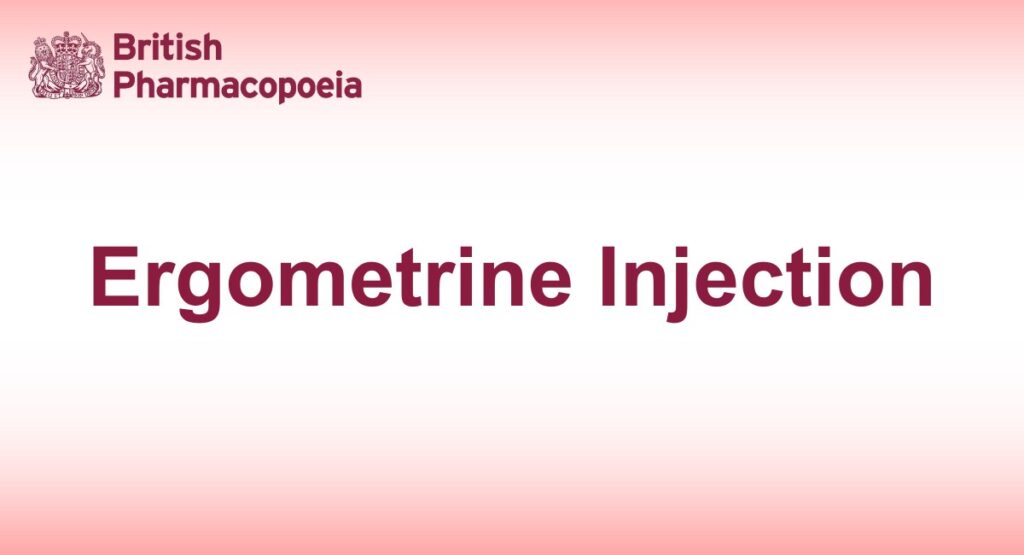 Ergometrine Injection