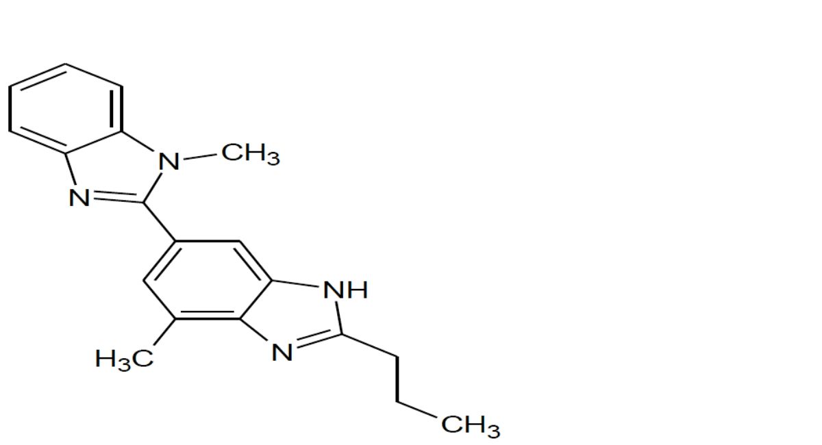 A. 4-methyl-6-(1-methyl-1H-benzimidazol-2-yl)-2-propyl-1H-benzimidazole,