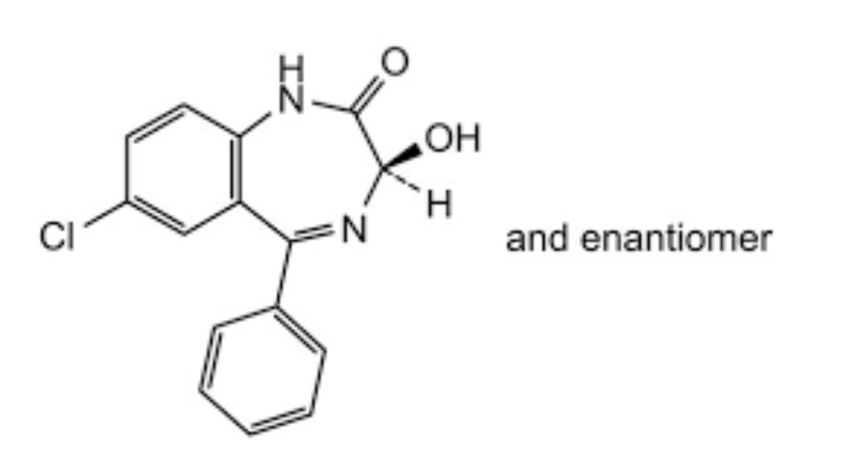 B. (3RS)-7-chloro-3-hydroxy-5-phenyl-1,3-dihydro-2H-1,4-benzodiazepin-2-one (oxazepam),