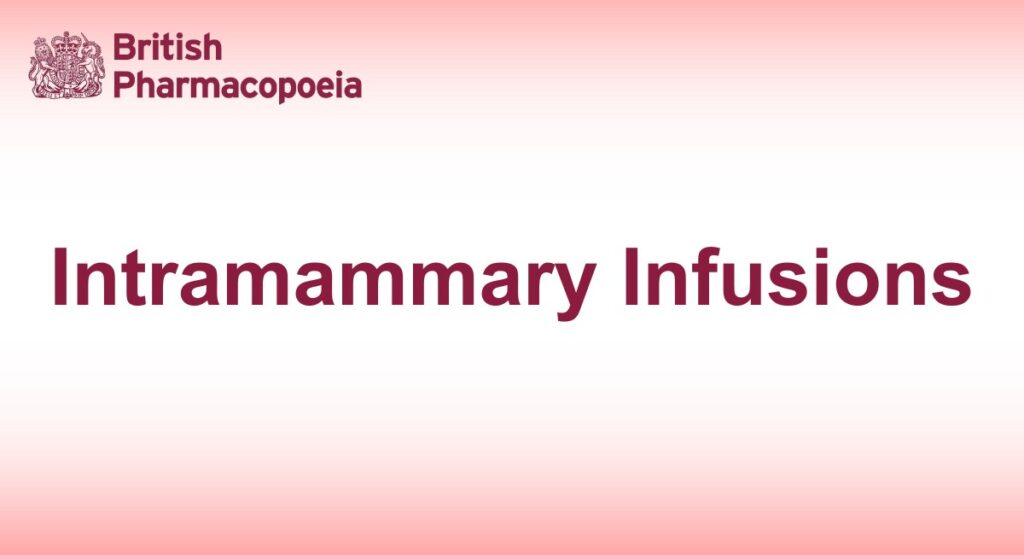 Intramammary Infusions