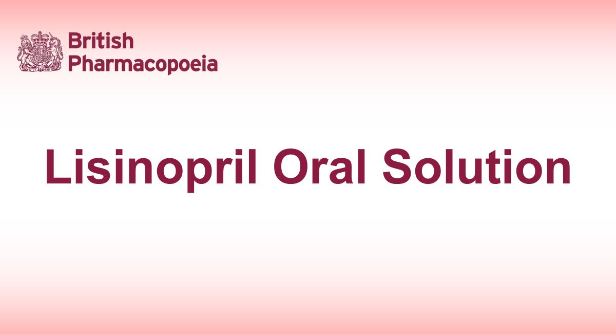 Lisinopril Oral Solution