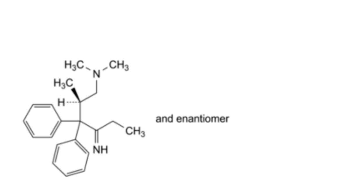 (2RS)-4-imino-N,N,2-trimethyl-3,3-diphenylhexan-1-amine (isomethadone ketimine)