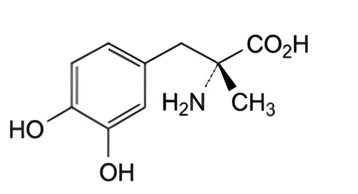 D. (2R)-2-amino-3-(3,4-dihydroxyphenyl)-2-methylpropanoic acid (D-methyldopa).