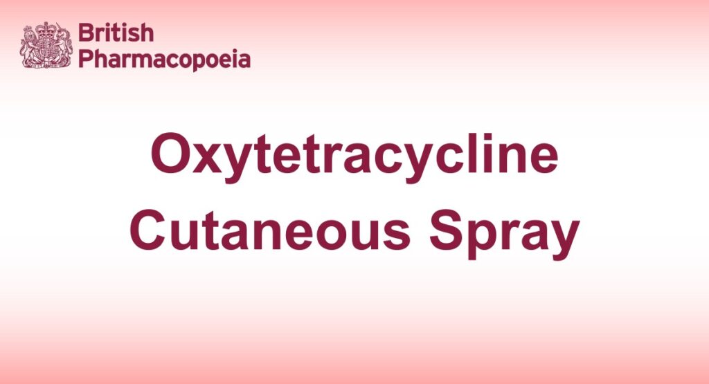 Oxytetracycline Cutaneous Spray