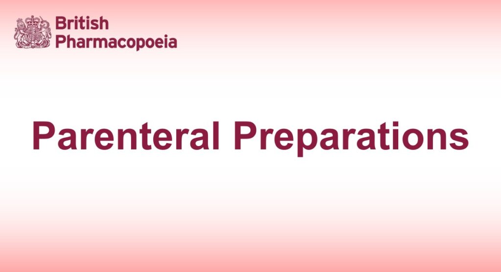 Parenteral Preparations