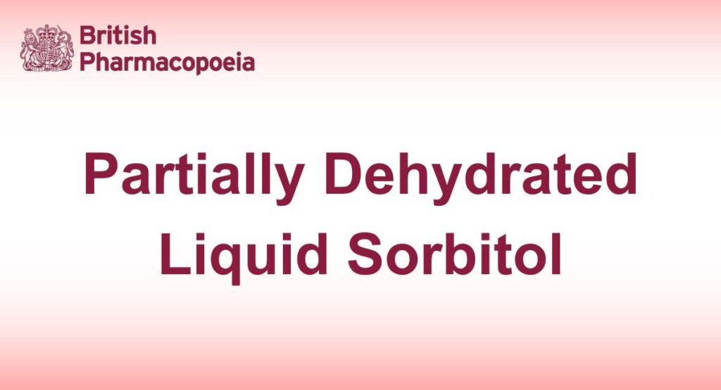 Partially dehydrated liquid sorbitol