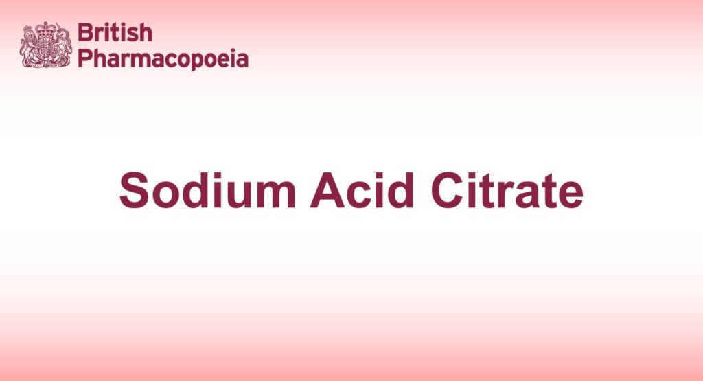 Sodium Acid Citrate