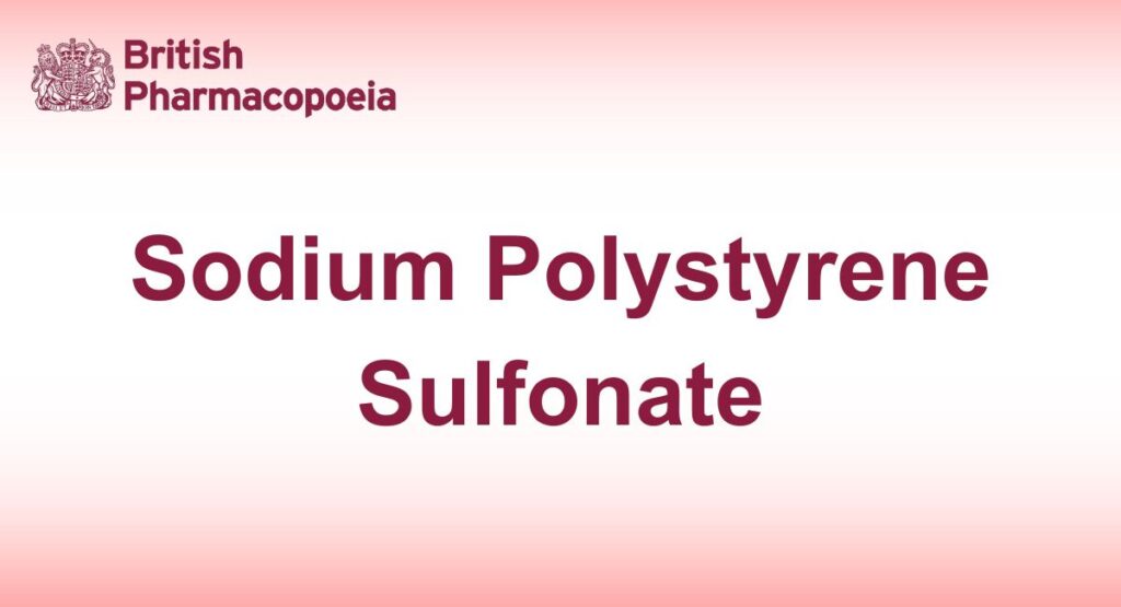 Sodium Polystyrene Sulfonate