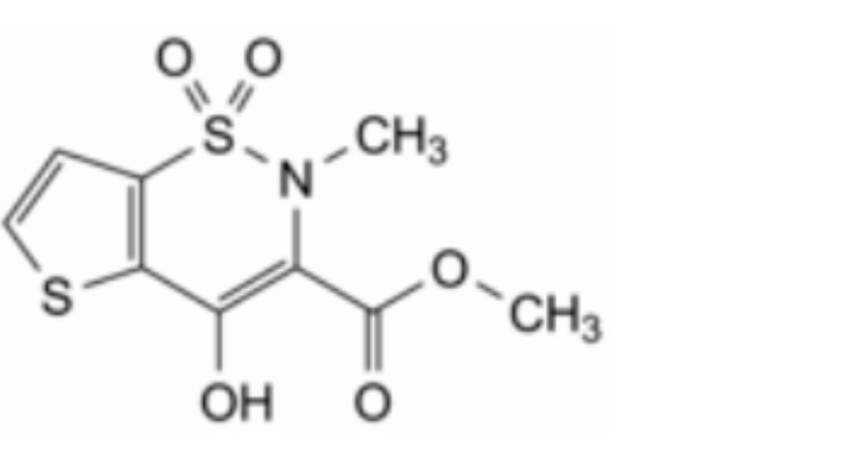 B. methyl 4-hydroxy-2-methyl-2H-thieno[2,3-e]1,2-thiazine-3-carboxylate 1,1-dioxide,