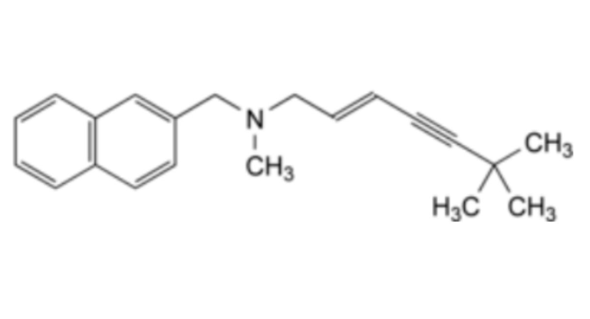 C. (2E)-N,6,6-trimethyl-N-(naphthalen-2-ylmethyl)hept-2-en-4-yn-1-amine (trans-isoterbinafine),