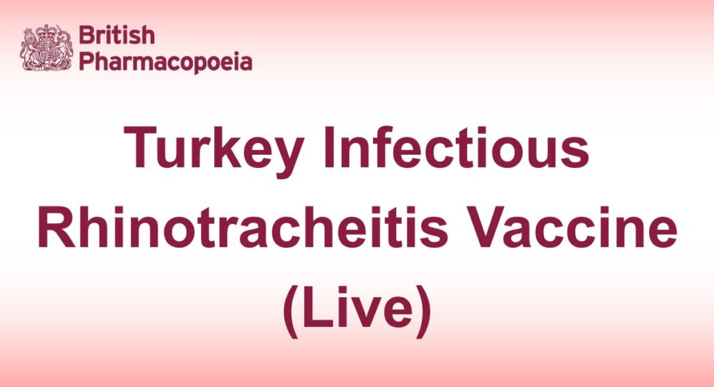 Turkey infectious rhinotracheitis vaccine
