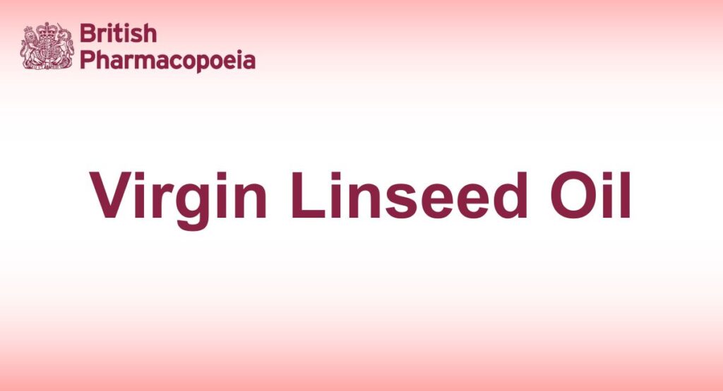 Virgin Linseed Oil