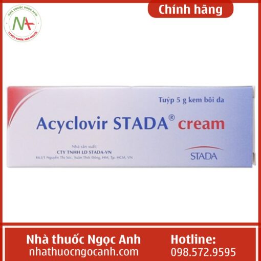 Thuốc Acyclovir Stada cream 5g