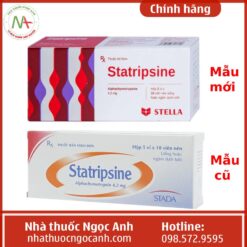 Thay đổi mẫu mã thuốc Statripsine 4.2mg Stella