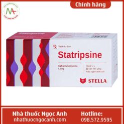 Hộp thuốc Statripsine 4.2mg Stella