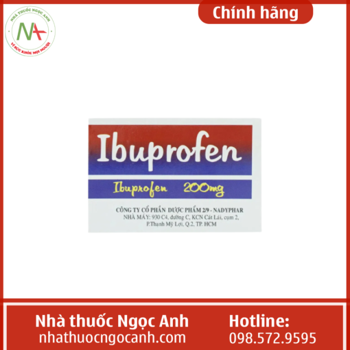 Tác dụng của Ibuprofen