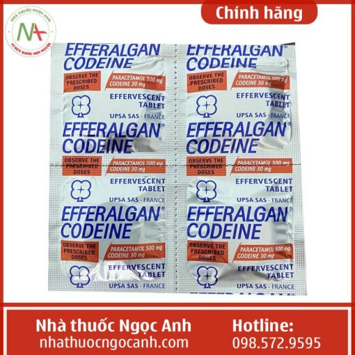Liều dùng thuốc Efferalgan Codeine