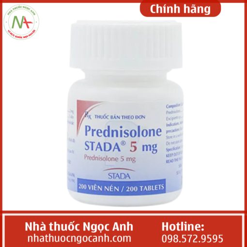 Thành phần thuốc Prednisolon Stada 5mg