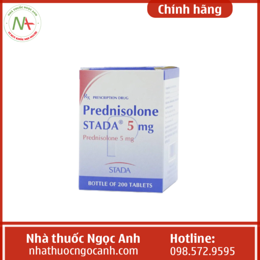 Mô tả sản phẩm thuốc Prednisolon Stada 5mg