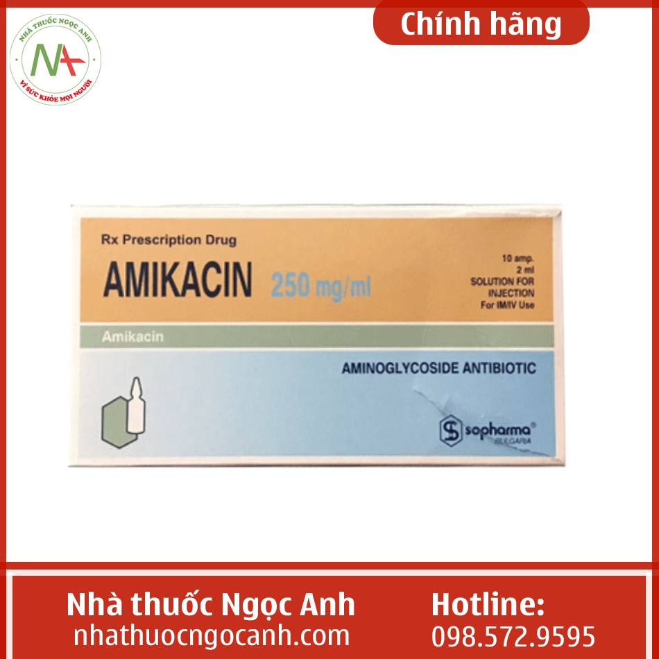 Hình ảnh hộp thuốc Amikacin Sulfate