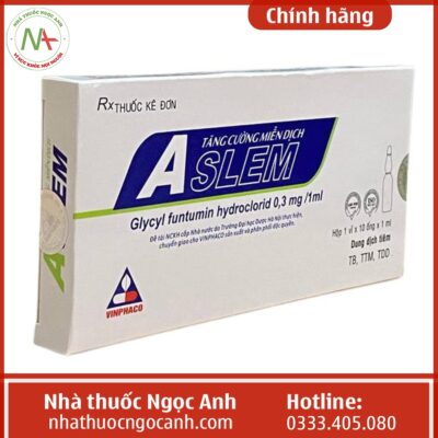Hộp thuốc Aslem 0,3mg/ml