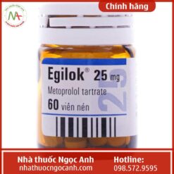 Thuốc Egilok 25mg giá bao nhiêu?