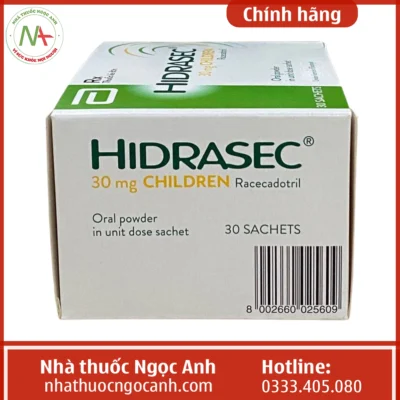 Hộp thuốc Hidrasec 30mg Children