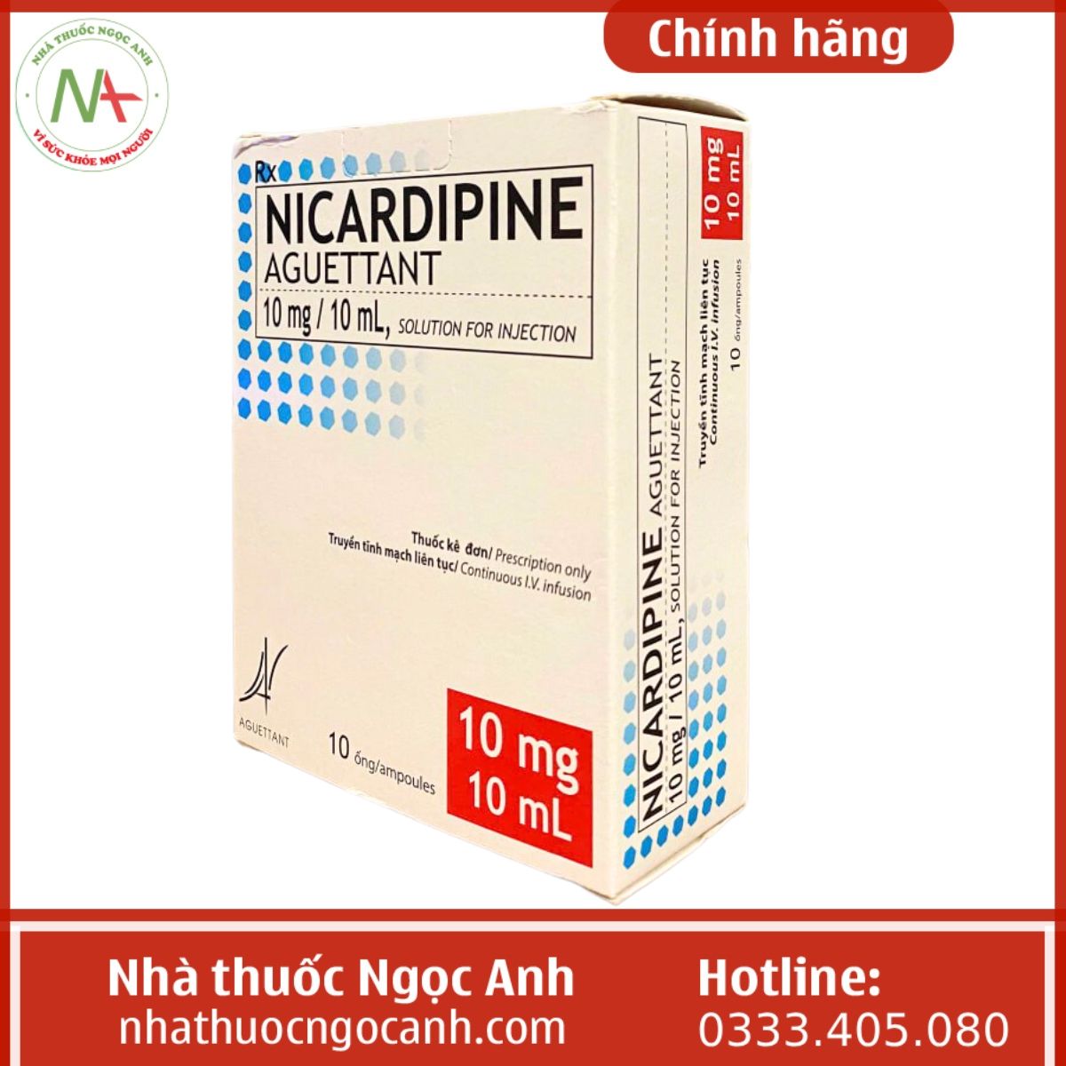 thuốc Nicardipine-Aguettant-10mg-10ml