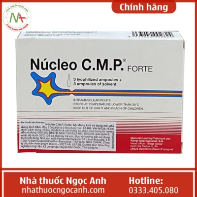 Hộp thuốc Núcleo C.M.P Forte (dạng tiêm)