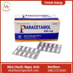Hình ảnh hộp, vỉ thuốc Paracetamol 500mg TW3