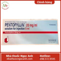 Thuốc Pentofyllin 20mg/ml là thuốc gì?