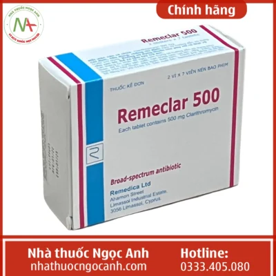 Hộp thuốc Remeclar 500