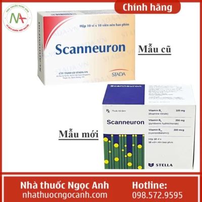 Thay đổi mẫu mã hộp thuốc Scanneuron