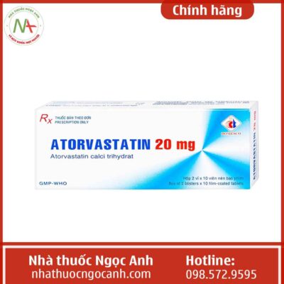 thuốc Atorvastatin 20