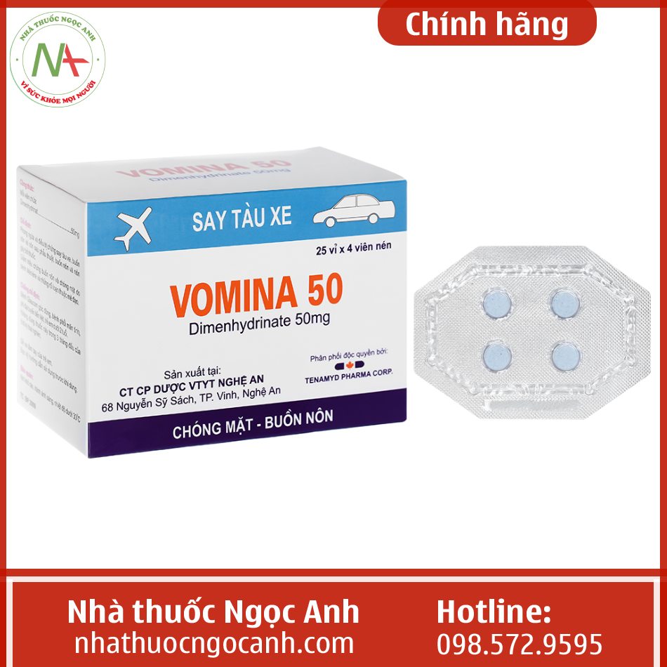 Công dụng Vomina 50