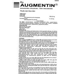Tờ hướng dẫn sử dụng thuốc Augmentin 250mg/31.25mg