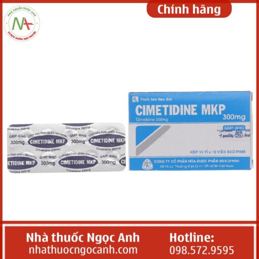 Hình ảnh hộp thuốc Cimetidine MKP 300mg
