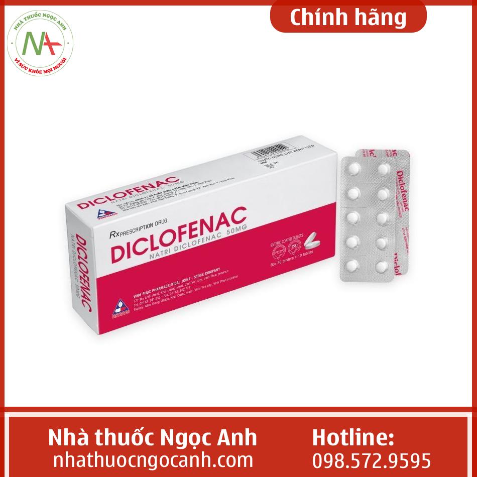 Thuốc Diclofenac 50mg Vinphaco là thuốc gì?