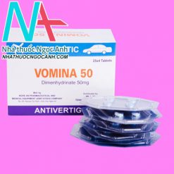Hộp và vỉ thuốc Vomina 50