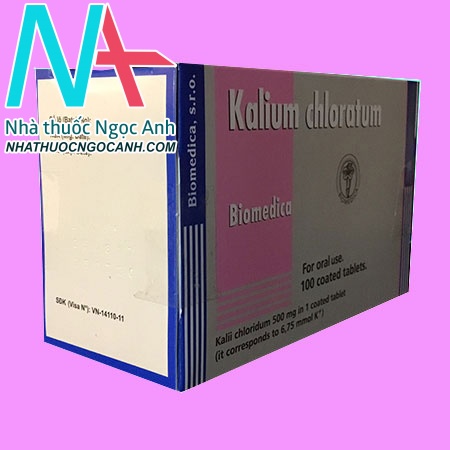 Hộp thuốc Kalium Chloratum