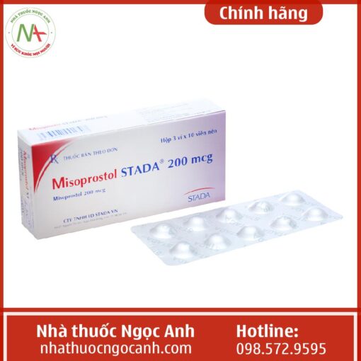 Tờ hướng dẫn sử dụng thuốc Misoprostol Stada 200 mcg