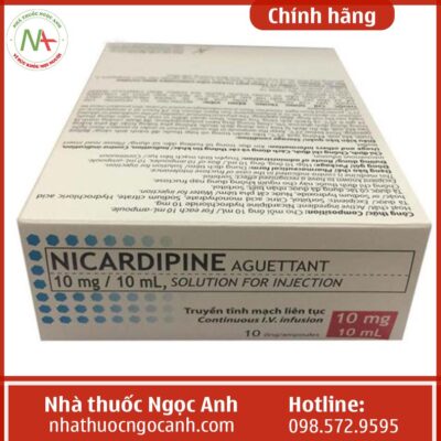 Thuốc Nicardipine Aguettant 10mg/10ml