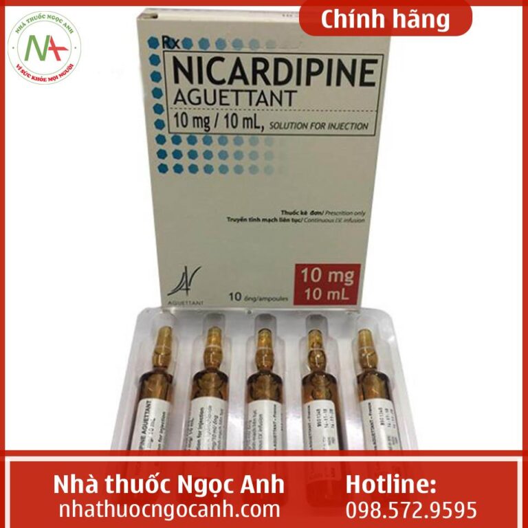 Thuốc Nicardipine Aguettant 10mg/10ml