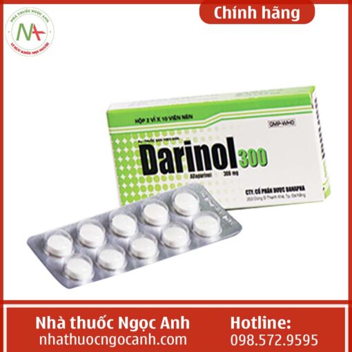 Tác dụng phụ của thuốc Darinol 300