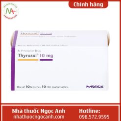 Hình ảnh hộp thuốc Thyrozol 10mg
